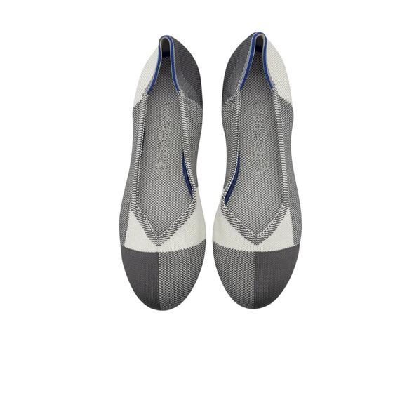 Rothy’s The Flat Captoe Dove‎ Light Grey Women’s Size 11 - Picture 2 of 6